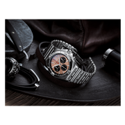 Breitling Chronomat B01 42 Brown Dial Silver Steel Strap Watch for Men - AB0134101K1A1