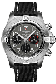 Breitling Avenger B01 Chronograph 45 Anthracite Dial Black Nylon Strap Watch for Men - AB01821A1B1X1
