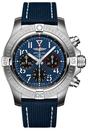 Breitling Avenger B01 Chronograph 45 Blue Dial Blue Nylon Strap Watch for Men - AB01821A1C1X1