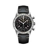 Breitling Navitimer Ref. 806 1959 Re-Edition Black Dial Brown Leather Strap Watch for Men - AB0910371B1X1