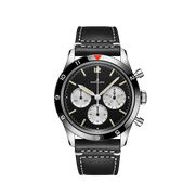 Breitling Avi Ref. 765 1964 Re Edition Black Dial Black Leather Strap Watch for Men - AB09451A1B1X1