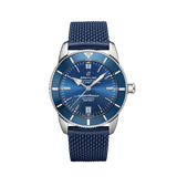 Breitling Superocean Heritage B20 Automatic 42 Blue Dial Blue Mesh Bracelet Watch for Men - AB2010161C1S1