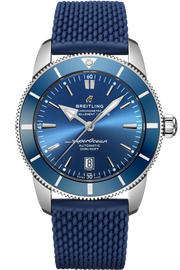 Breitling Superocean Heritage B20 Automatic 46 Blue Dial Blue Mesh Bracelet Watch for Men - AB2020161C1S1