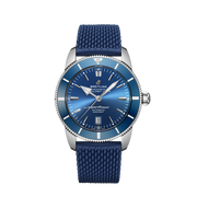Breitling Superocean Heritage B20 Automatic 46 Blue Dial Blue Mesh Bracelet Watch for Men - AB2020161C1S1