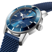 Breitling Superocean Heritage B20 Automatic 46 Blue Dial Blue Mesh Bracelet Watch for Men - AB2020161C1S1