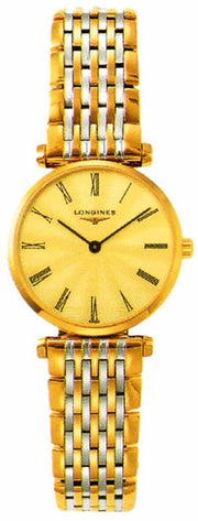 Longines La Grande Classique de Longines Gold Dial Two Tone Steel Strap Watch for Women - L4.209.2.31.7