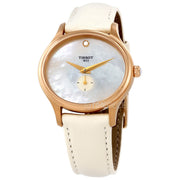 Tissot T Lady Bella Ora Mother of Pearl Dial Cream Leather Strap Watch for Women - T103.310.36.111.00