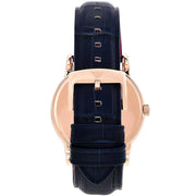 Emporio Armani Luigi Blue Dial Blue Leather Strap Watch for Men - AR11135