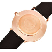 Emporio Armani Modern Slim Analog Silver Dial Brown Leather Strap Watch For Men - AR11163