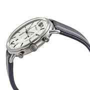 Emporio Armani Aviator Silver Dial Two Tone Leather Strap Watch for Men - AR11202
