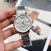 Emporio Armani Modern Silver Dial Silver Steel Strap Watch for Women - AR11213