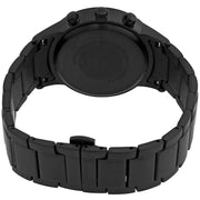 Emporio Armani Renato Chronograph Mother of Pearl Black Dial Black Steel Strap Watch For Men - AR11275