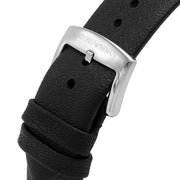 Emporio Armani Ruggero Grey Dial Black Leather Strap Watch for Men  - AR11277