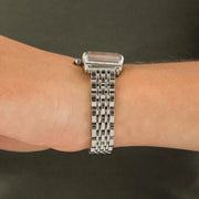 Emporio Armani Gianni T-Bar Quartz White Dial Silver Steel Strap Watch For Women - AR11405