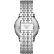 Emporio Armani Minimalist Silver Dial Silver Steel Strap Watch for Men - AR11599