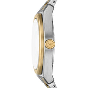 Emporio Armani Antonio Black Dial Two Tone Steel Strap Watch for Men - AR11715