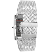 Emporio Armani Classic Black Dial Silver Mesh Bracelet Watch For Women - AR2013