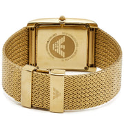 Emporio Armani Mother of Pearl Dial Gold Mesh Bracelet Watch For Men - AR2016