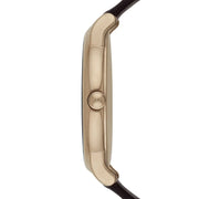 Emporio Armani Luigi Classic Brown Dial Brown Leather Strap Watch For Men - AR2503
