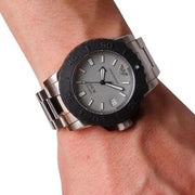 Emporio Armani Bracelet Collection Black Dial Silver Steel Strap Watch For Men - AR5970