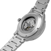 Emporio Armani Meccanico Automatic Blue Dial Silver Steel Strap Watch For Men - AR60052