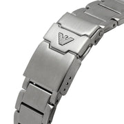 Emporio Armani Sea Explorer Meccanico Automatic Blue Dial Silver Steel Strap Watch For Men - AR60059