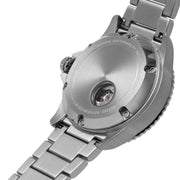 Emporio Armani Sea Explorer Meccanico Automatic Green Dial Silver Steel Strap Watch For Men - AR60061