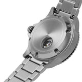 Emporio Armani Sea Explorer Meccanico Automatic Green Dial Silver Steel Strap Watch For Men - AR60061