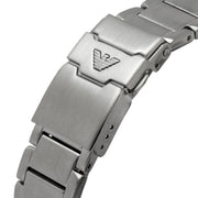 Emporio Armani Sea Explorer Meccanico Automatic Green Dial Silver Steel Strap Watch For Men - AR60061