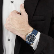 Emporio Armani Sigma Chronograph Blue Dial Blue Silicone Strap Watch for Men - AR6068