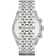 Emporio Armani Sportivo Chronograph Blue Dial Silver Steel Strap Watch For Men - AR6072