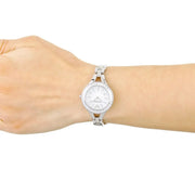 Emporio Armani Chiara Mother of Pearl Dial White Leather Strap Watch for Women - AR7353