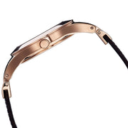 Emporio Armani Chiara Silver Dial Brown Leather Strap Watch for Women - AR7431