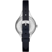 Emporio Armani Chiara Two Tone Dial Black Leahter Strap Watch for Women  - AR7436