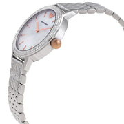 Emporio Armani Interchangeable Mother of Pearl Dial Silver Steel Strap Watch For Women - AR80020
