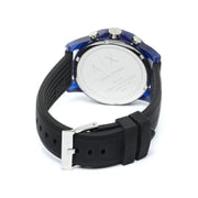 Armani Exchange Outerbanks Chronograph Black Dial Black Silicone Strap Watch For Men - AX1339