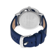 Armani Exchange Cayde Chronograph Blue Dial Blue Leather Strap Watch for Men - AX2746