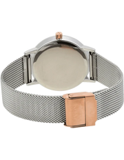 Armani Exchange Lola Analog White Dial Silver Mesh Strap Watch For Women - AX5537