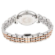 Emporio Armani Gianni T-Bar Mother of Pearl Dial Two Tone Steel Strap Watch For Women - AR1987