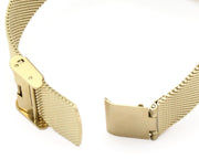 Armani Exchange Lola Analog Gold Dial Gold Mesh Strap Watch For Women - AX5536