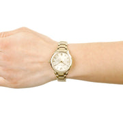 Burberry The Classic Champagne Gold Dial Gold Steel Strap Watch for Women - BU10109