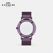 Coach Perry Purple Dial Purple Mesh Bracelet Watch for Women - 14503484