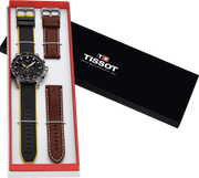 Tissot T Sport Supersport Chrono Tour De France Black Dial Black Nylon Strap Watch for Men - T125.617.17.051.00