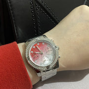 Guess Confetti Diamonds Silver Dial Silver Steel Strap Watch for Women - W0774L7