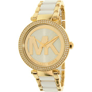 Michael Kors Parker White Dial Two Tone Steel Strap Watch for Women - MK6313
