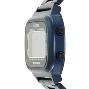 Fossil Retro Analog-Digital Black Dial Blue Steel Strap Watch for Men - FS5896