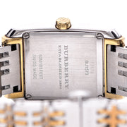 Burberry Nova Checked White Dial Two Tone Stainless Steel Strap Watch for Women - BU1573