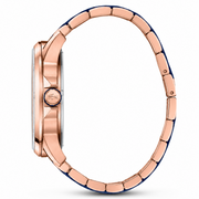 Lacoste Capbreton Blue Dial Two Tone Steel Strap Watch for Women - 2010963