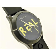 Gucci G Timeless Ghost Black Dial Black Rubber Strap Unisex Watch - YA1264017