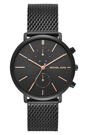 Michael Kors Jaryn Black Dial Black Stainless Steel Strap Watch for Men - MK8504